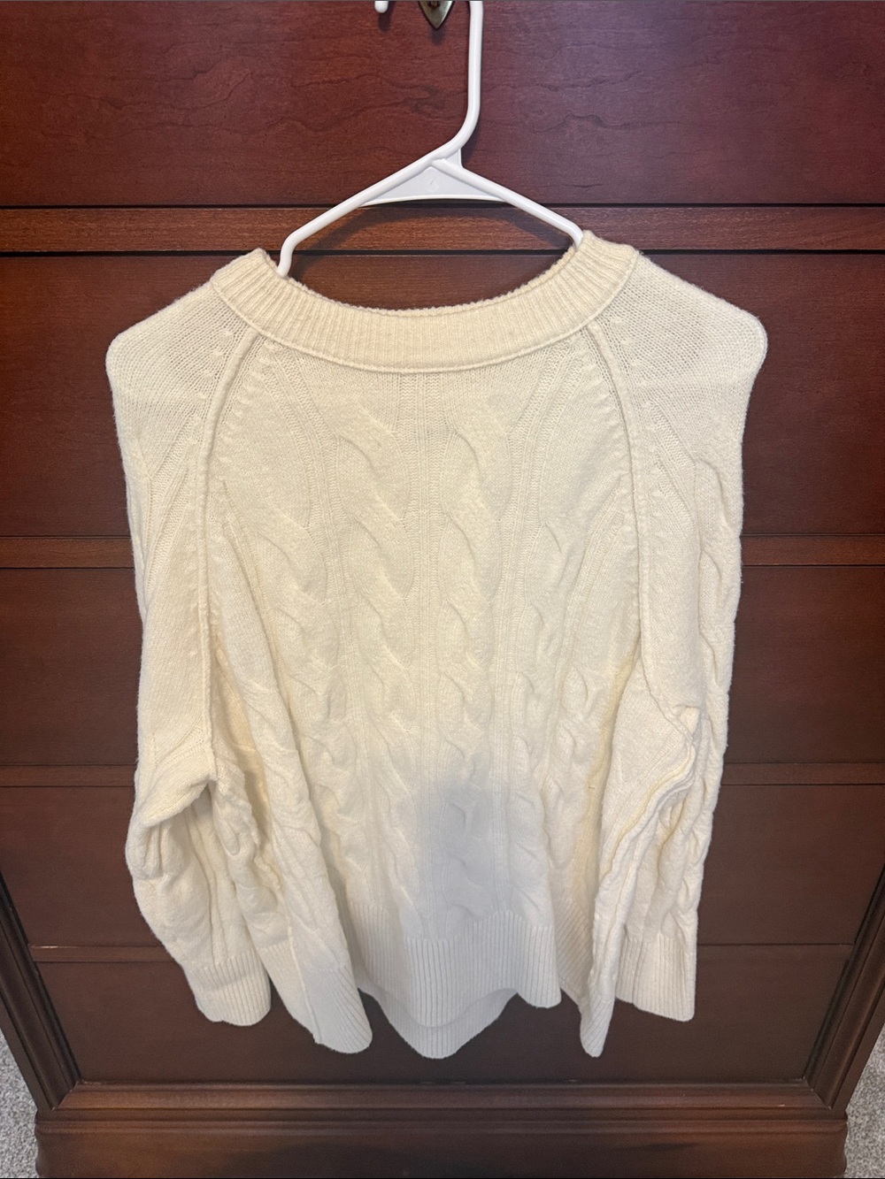 Aerie Cream Cable Knit Women's Sweater XS